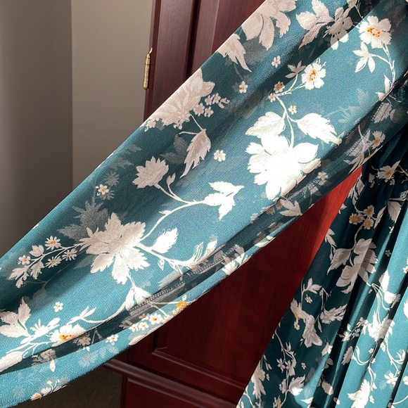 Torrid Dark Green Floral Dress - Picture 8 of 13